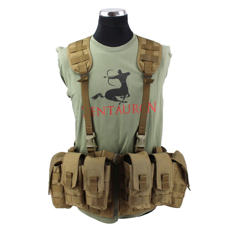Nonmodularer Split Front Chest Rig - Coyote