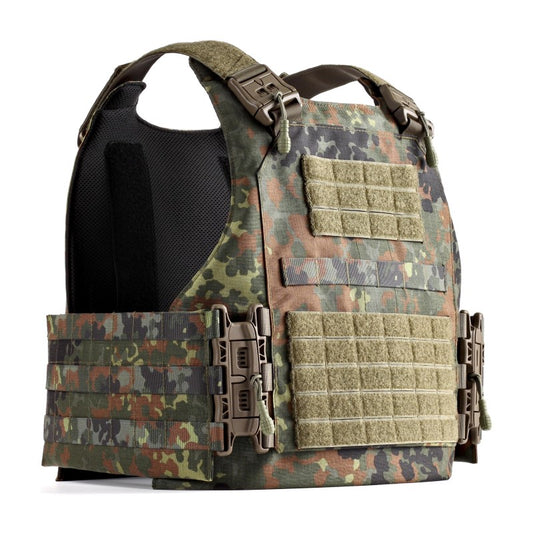 Plattenträger Weste Ares II Spider - Flecktarn