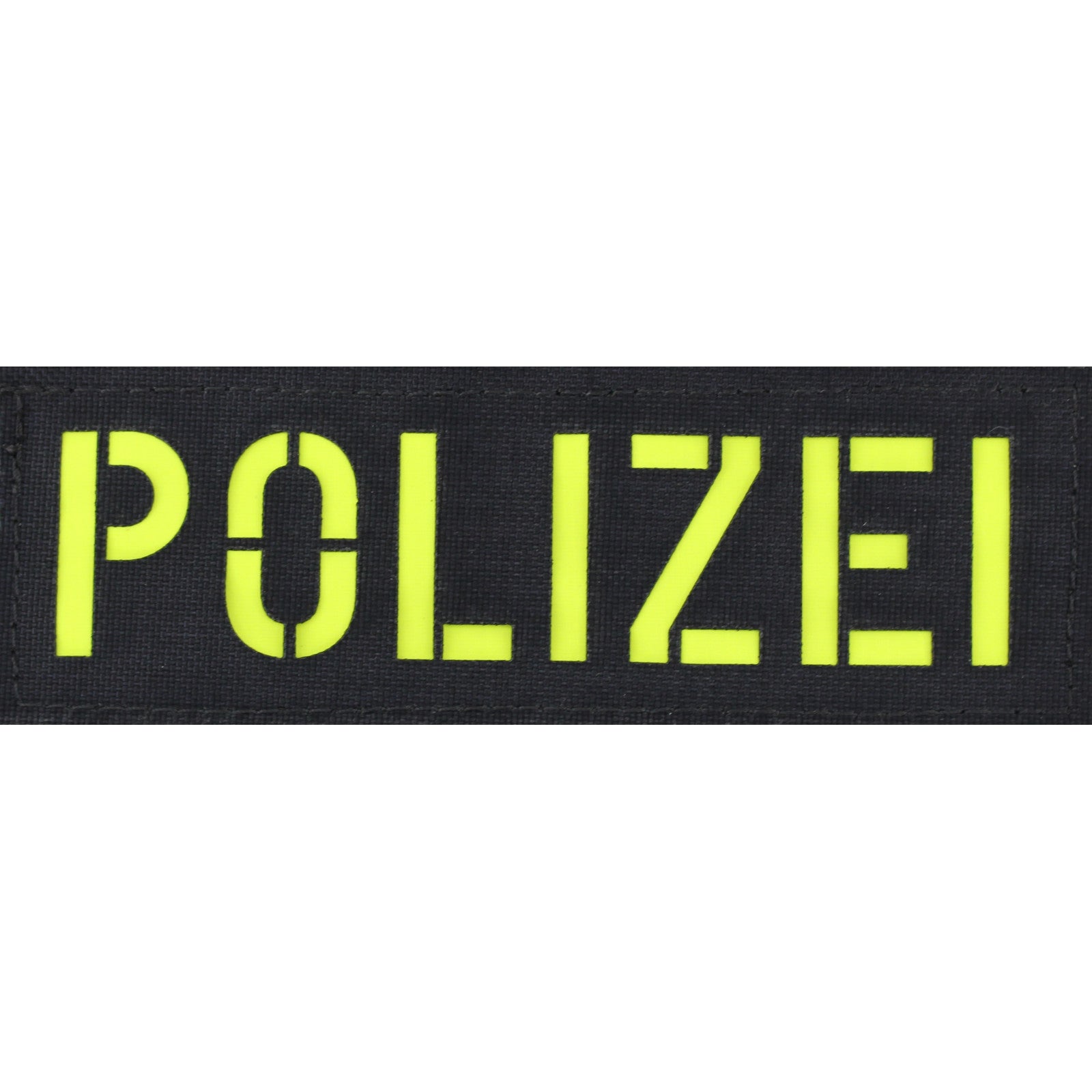 Polizei Patch groß  Zentauron Groß Schwarz - Gelb 