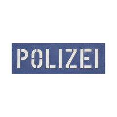 Polizei Patch groß  Zentauron Groß Dunkelblau - Silber Reflex 