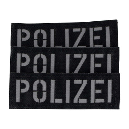 Polizei Patch klein - Schwarz