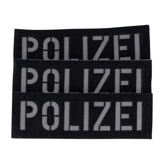 Polizei Patch klein - Schwarz