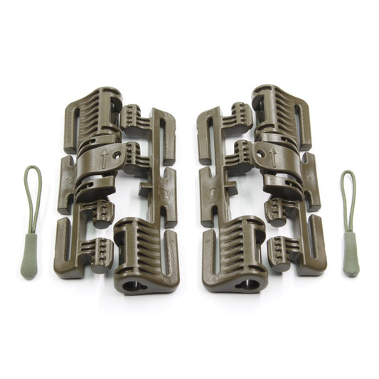 Reparaturset Quick-Release ROC Schnalle 80 - braungrau - RAL 7013