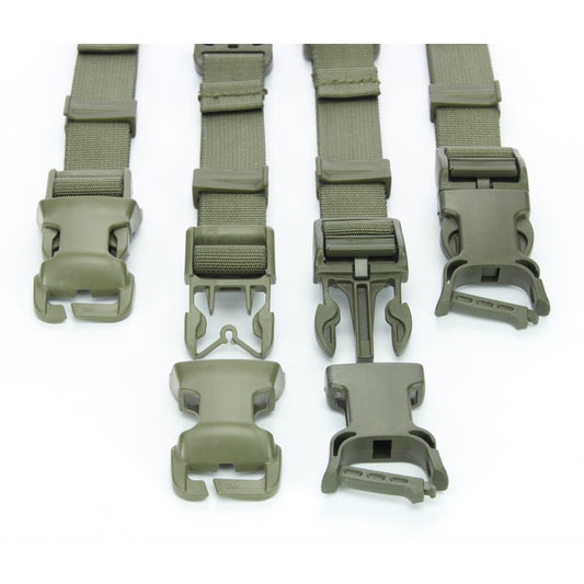 Rucksack zu Rucksack Adapter Clip ON - Steingrau-oliv