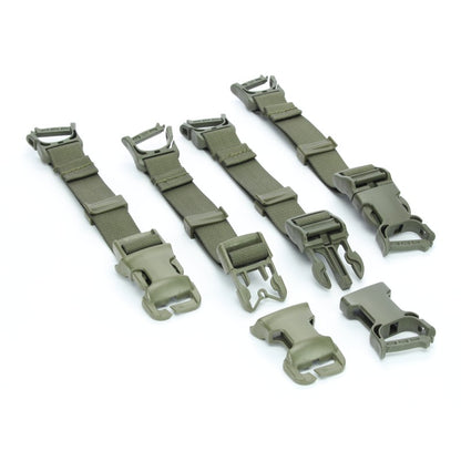 Rucksack zu Rucksack Adapter Clip ON - Steingrau-oliv