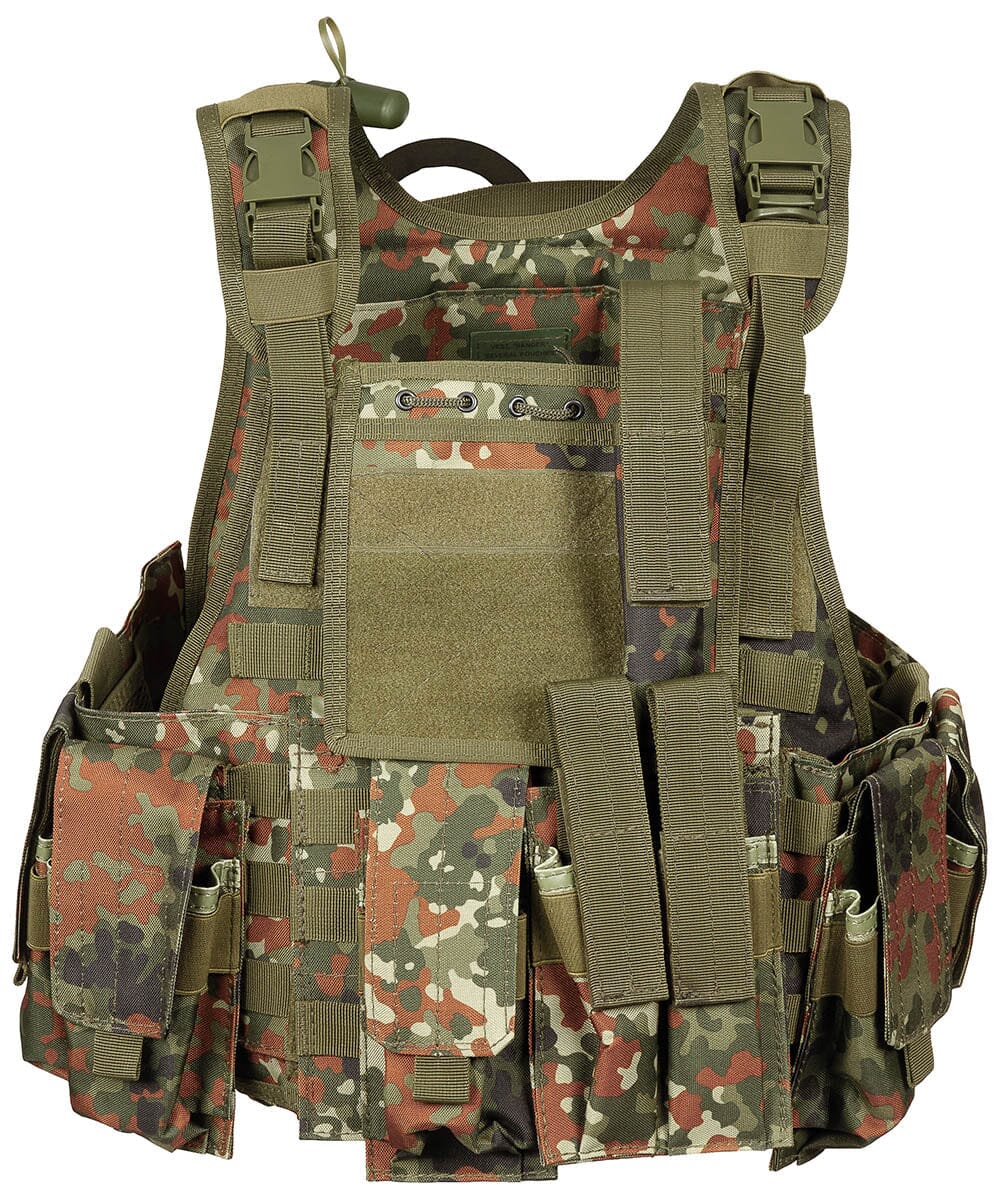 Weste "Ranger" div. Taschen Einsatzwesten MFH Standard Flecktarn 