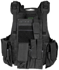 Weste "Ranger" div. Taschen Einsatzwesten MFH Standard Schwarz 