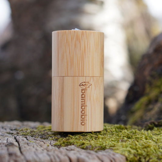Zahnseide aus Holzkohle mit Bambusbox Zahnseide bambobio   